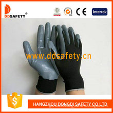 Black Nylon Coated with Nitrile Glove-Dnn417